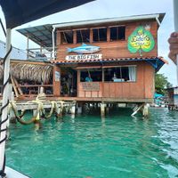 Restaurant from front at Leaf Eaters Cafe in Bocas Del Toro