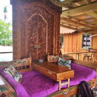 - at Leaf Eaters Cafe in Bocas Del Toro