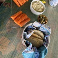 Hummus  at Leaf Eaters Cafe in Bocas Del Toro