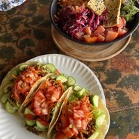   at Leaf Eaters Cafe in Bocas Del Toro