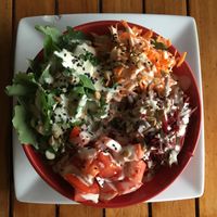 hippie bowl at Leaf Eaters Cafe in Bocas Del Toro