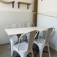 Eat-in space at Chat-Rivari Café in Paris