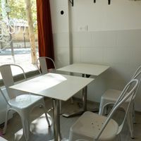 Eat-in space at Chat-Rivari Café in Paris