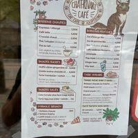 Cardápio at Chat-Rivari Café in Paris