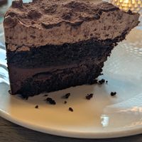Vegan chocolate cake at Kaiserbad in Sachsen