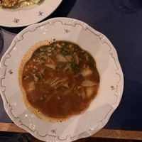 Fisherman soup with no fish  at Marumba in Budapest