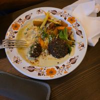Falafel yellow curry at Marumba in Budapest