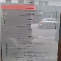 Pizza menu at Steiners in Sachsen