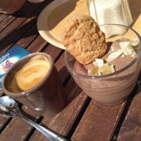 Ginger chocolate mousse (vegan) at L'Acoustic in Selestat