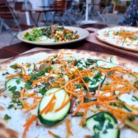 Flammkuche at L'Acoustic in Selestat