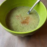 Broccoli soup at L'Acoustic in Selestat