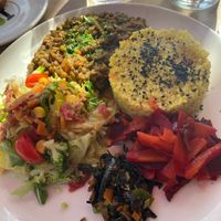 Main plate at Baratza Kafea in Pamplona