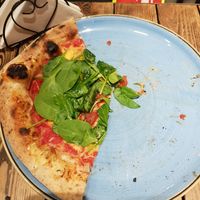 Almost eaten al fungi at Bosiljak Pizza Napoletana in Grad Beograd