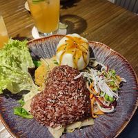 Dumping Bowl mit Reis und Gemüse at Silky Vegetarian in Dresden