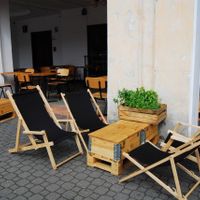 Outside at Gruszki Pietruszki in Warsaw