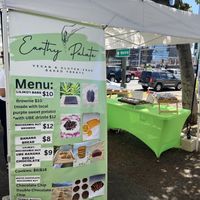 All vegan menu!  at Earthy Palate Bakery - Pop Up in Honolulu