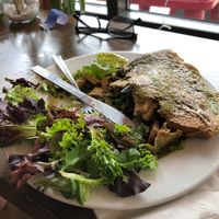 Filled with veggies   at Starving Artist Creperie and Cafe in Lee