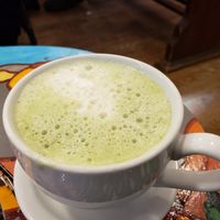 Match latte at Starving Artist Creperie and Cafe in Lee