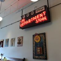 Interior design at Starving Artist Creperie and Cafe in Lee