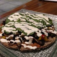 Non raw pizza at Divine Earth in Seminyak