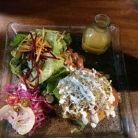 Burger at Divine Earth in Seminyak