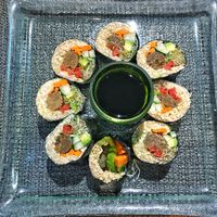 Raw sushi at Divine Earth in Seminyak
