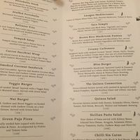 Menu at Divine Earth in Seminyak