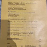 Menu - August 2025  at Zap in Bury St Edmunds