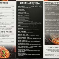 Menu at Woodstone Pizza & Flamegrill Keswick in England