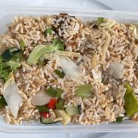 Vegetable fried rice (no egg) at Bamboo Chinese & Thai Restaurant in Cumbria