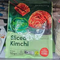 Sliced kimchi at Asian Food Market in Nicosia