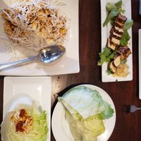 Tofu lettuce wraps and blackened tofu appetizers at Zheng Asian Bistro in Glenwood Springs