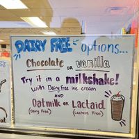 Nondairy options  at Marion’s Dairy Bar in East Tawas
