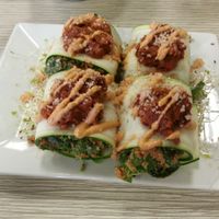 Spinach Manicotti at Yummy Green in Victoria