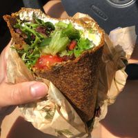 I loved the wrap they use!  at Yummy Green in Victoria