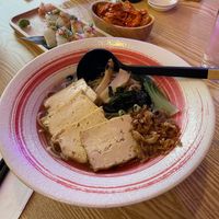 Black garlic ramen with tofu   at Maki & Ramen in Leicester