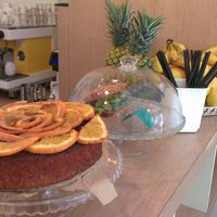 Mysa cake and sandwich  at Mysa in Warsaw