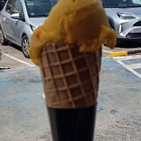 Mango ice cream at Gelateria Capri Santa Ponça in Mallorca
