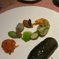 Shiitake glazed courgette  at Montagu's Mews in Bath