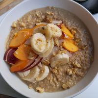 Vegan porridge at Anastasia in Tel Aviv