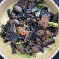 My favorite mushroom dish delivered by “Wolt”. The portion is bigger than in the restaurant, lots of mash and mushrooms 😍 at Anastasia in Tel Aviv