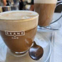 Morning beverages at Anastasia in Tel Aviv