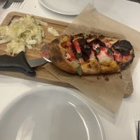fennel salad with a share cheesy bread  at Anastasia in Tel Aviv