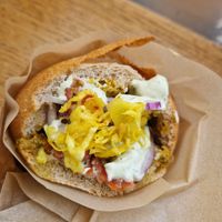 Mushroom sandwich at Anastasia in Tel Aviv