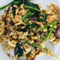 Tofu scramble  at Anastasia in Tel Aviv