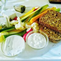Cheese platter at Anastasia in Tel Aviv