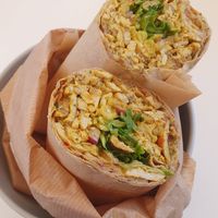 Shawarma (tofu) wrap at Anastasia in Tel Aviv