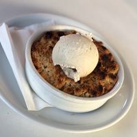 Apple Crumble Dessert at Anastasia in Tel Aviv