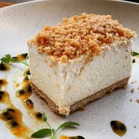 Most amazing vegan cheesecake at Anastasia in Tel Aviv