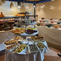 Buffet. The right is all salads.  at Kui-Zin in Marrakech